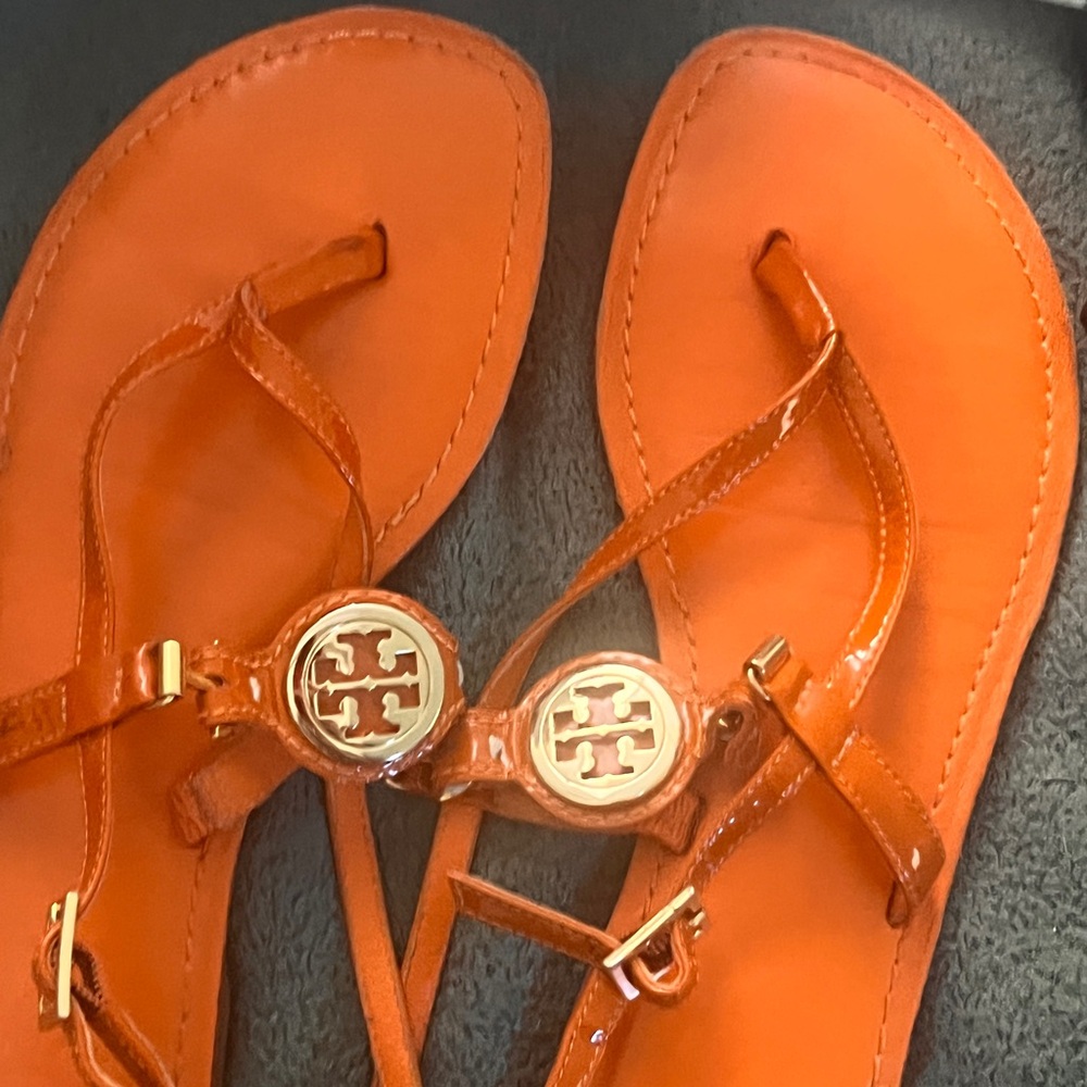 Tory Burch Bright Orange Sandals